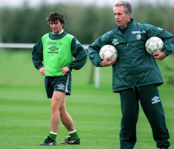 Roy Keane and Mick McCarthy 5/11/1996