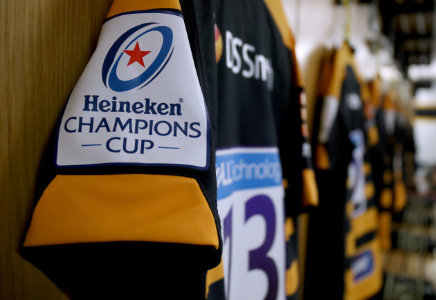 A view of the Wasps jersey ahead of the game