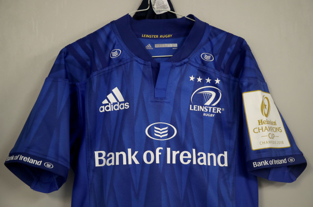 A view of the Leinster jersey ahead of the game