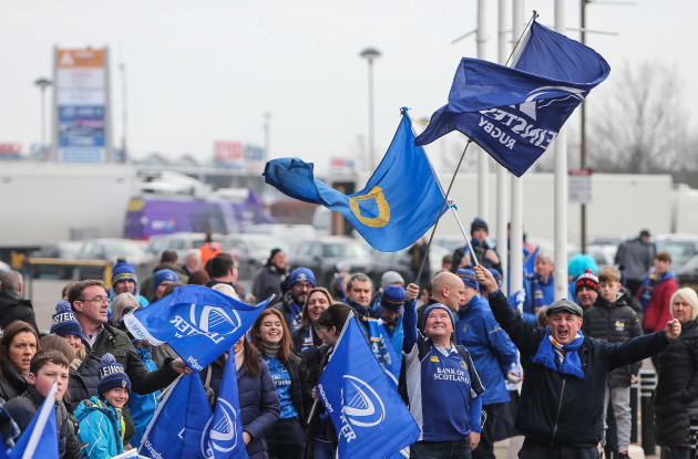 Leinster fans ahead of the game