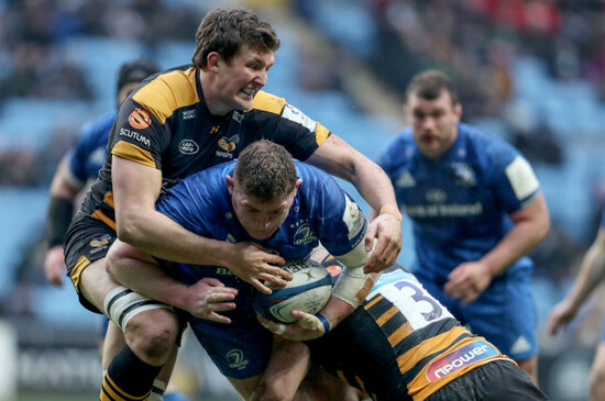 Tadhg Furlong with Jake Cooper-Woolley and Charlie Matthews