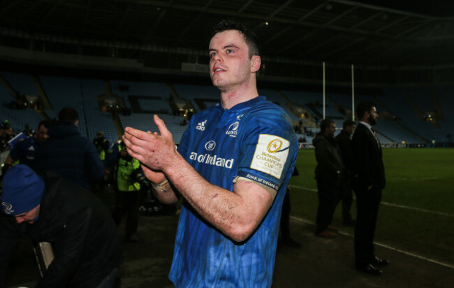 James Ryan celebrates winning