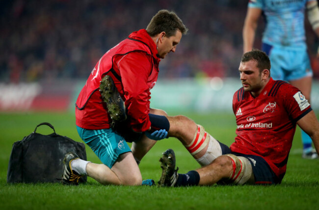 Tadhg Beirne down injured