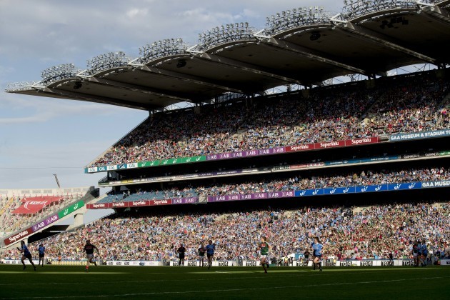 A general view of the large crowd in attendance at the Ladies All-Ireland Football Final