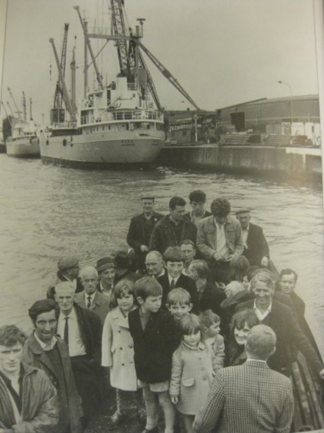 Passengers on board Liffey Ferry