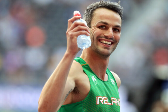 Thomas Barr before the race