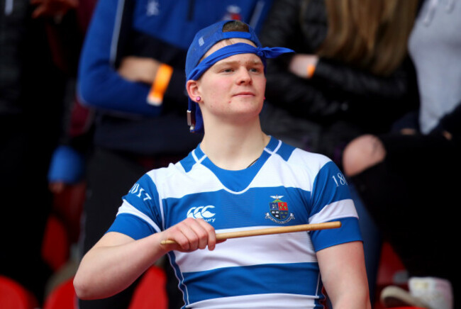 A Rockwell College supporter in the crowd