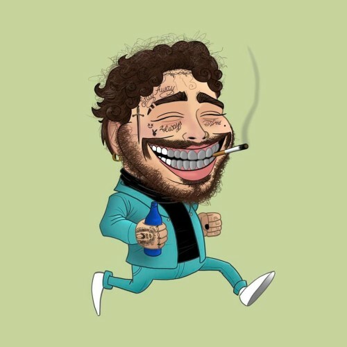 So, Post Malone is obsessed with this illustrator from Cork