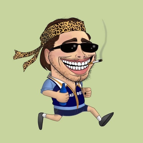 So, Post Malone is obsessed with this illustrator from Cork