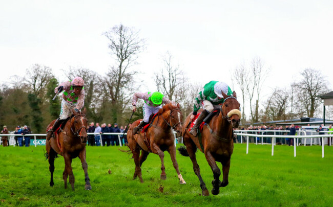 Davy Russell onboard Presenting Percy comes home to win