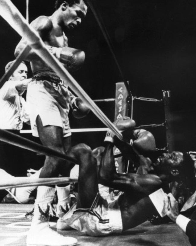 WBC & WBA Welterweight Title Bout - Thomas Hearn v Sugar Ray Leonard - Las Vegas