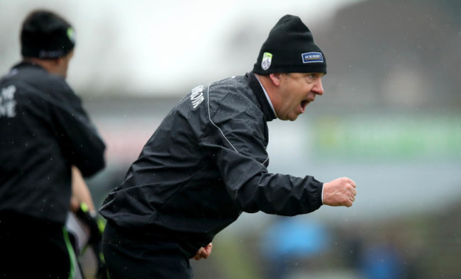 Peter Keane celebrates a late score