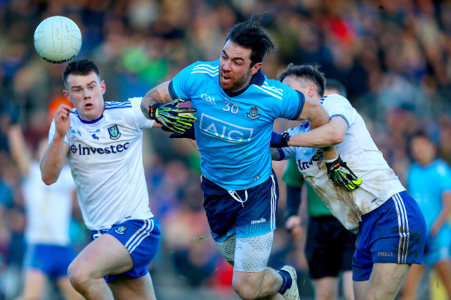 Michael Darragh Macauley with Ryan Wylie and Karl O'Connell