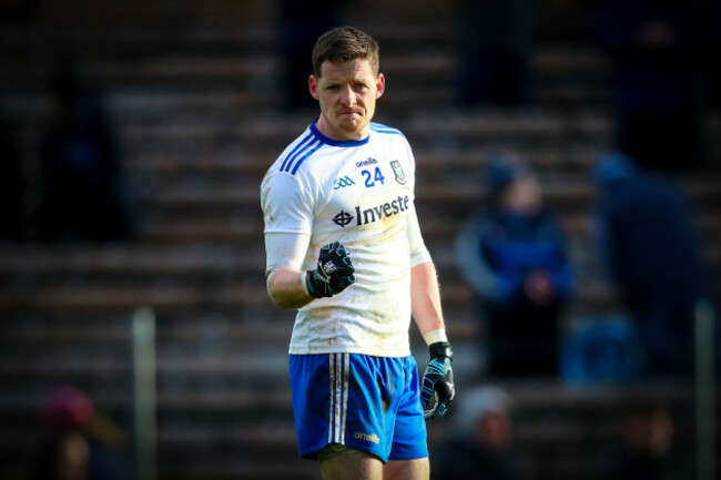 Conor McManus celebrates at the final whistle