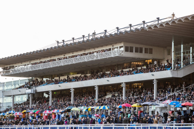 A general view of the stand at Leopardstown Racecourse