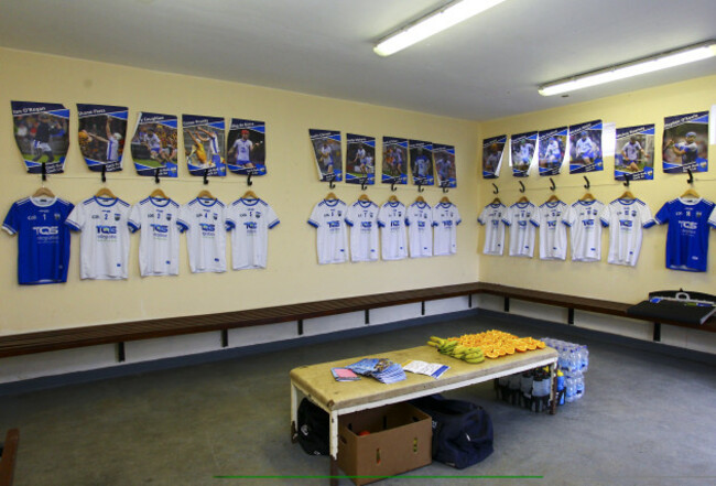 A general view of the Waterford dressing room prior to the game