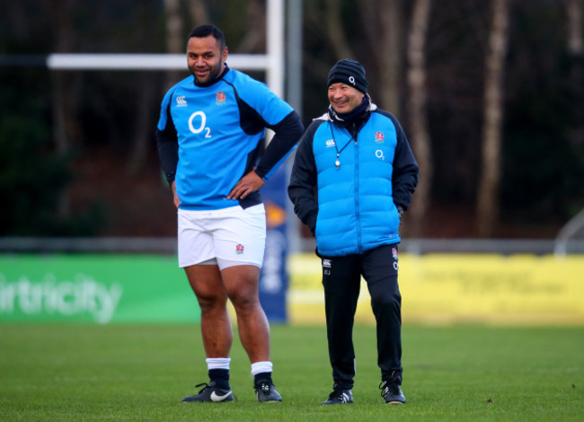 Billy Vunipola and Eddie Jones