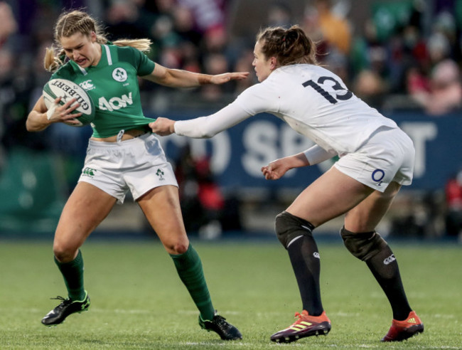 Megan Williams with Emily Scarratt