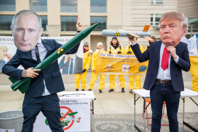 Protest Against the Dissolution of the INF Treaty