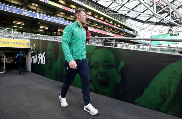Peter O'Mahony before the game