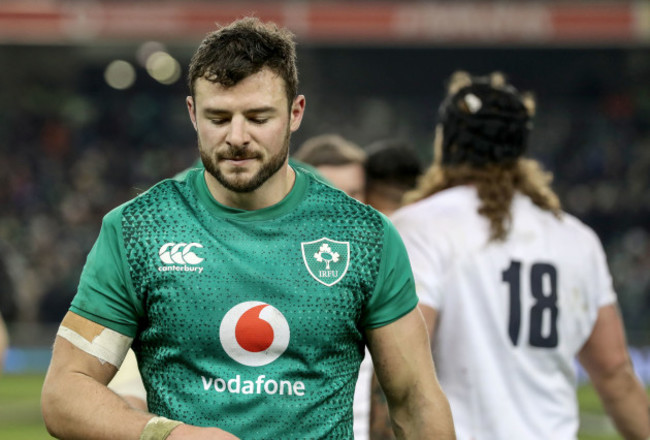 Robbie Henshaw dejected after the game