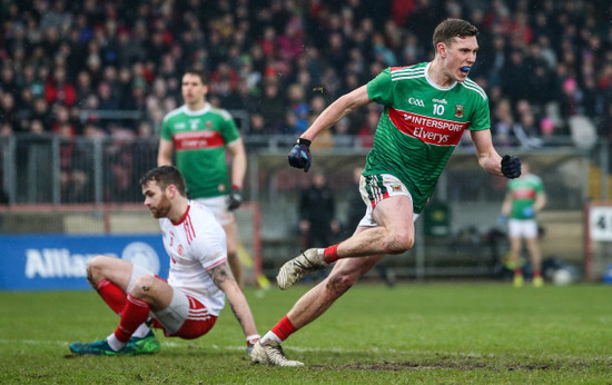 Fionn McDonagh celebrates scoring a goal