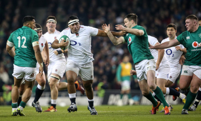 Mako Vunipola with Johnny Sexton