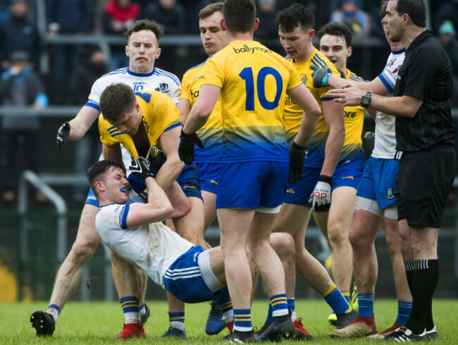 Ronan Daly and Dessie Ward clash