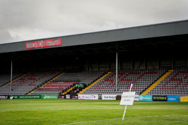A view of Dalymount Park ahead of the game