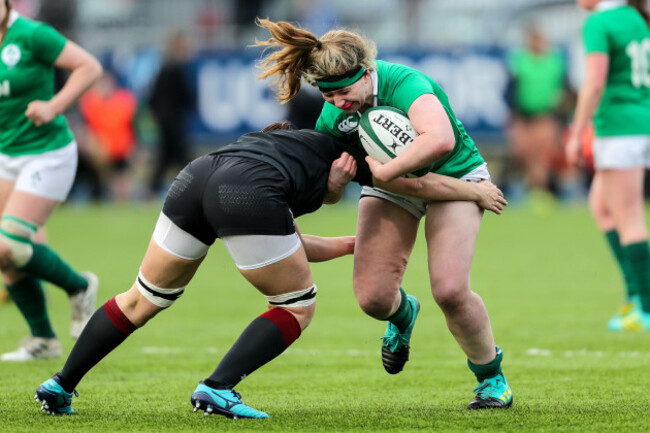 Emma Hooban is tackled