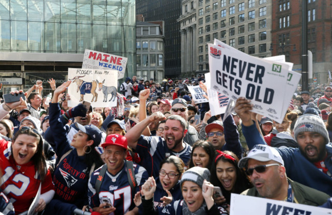 Super Bowl Patriots Parade Football