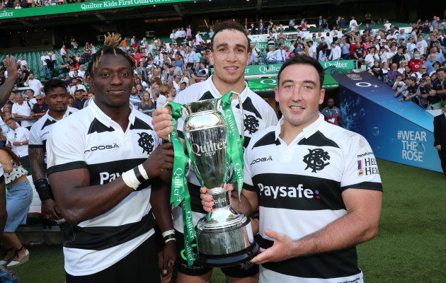 Adeolokun Ultan Dillane and Denis Buckley with the Quilter Cup