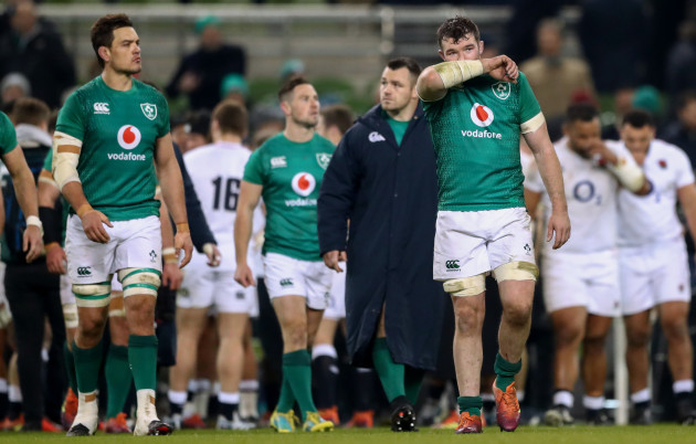 Peter O'Mahony dejected