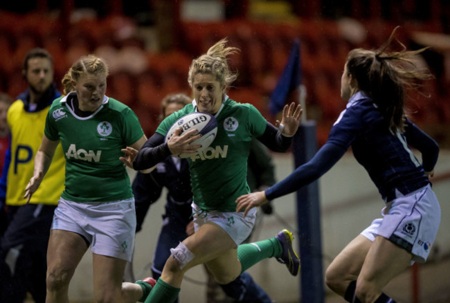 Mairead Coyne and Alison Miller with Rhona Lloyd