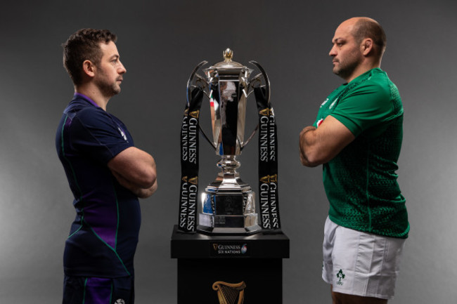 Greig Laidlaw with Rory Best