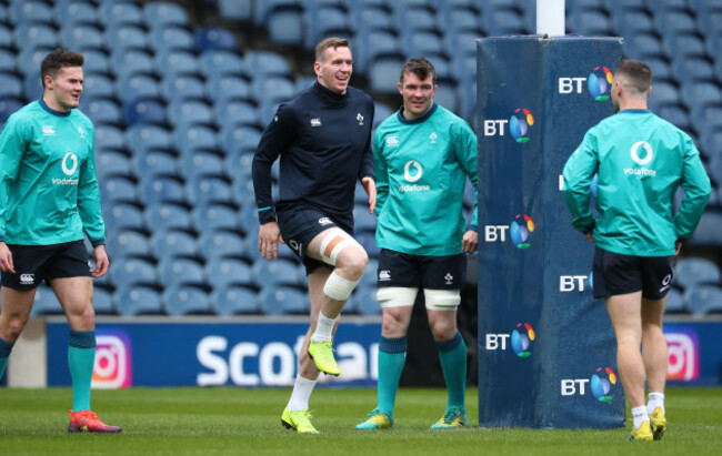 Jacob Stockdale, Chris Farrell and Peter O'Mahony