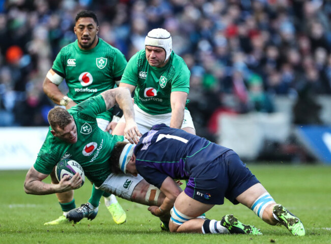 Chris Farrell tackled by Jamie Ritchie