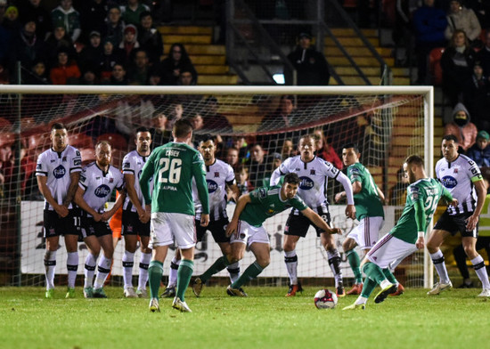 Kevin OÕConnor scores his side's first goal