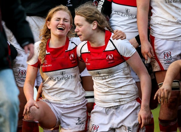 Kathryn Dane with Vicky Irwin after the game