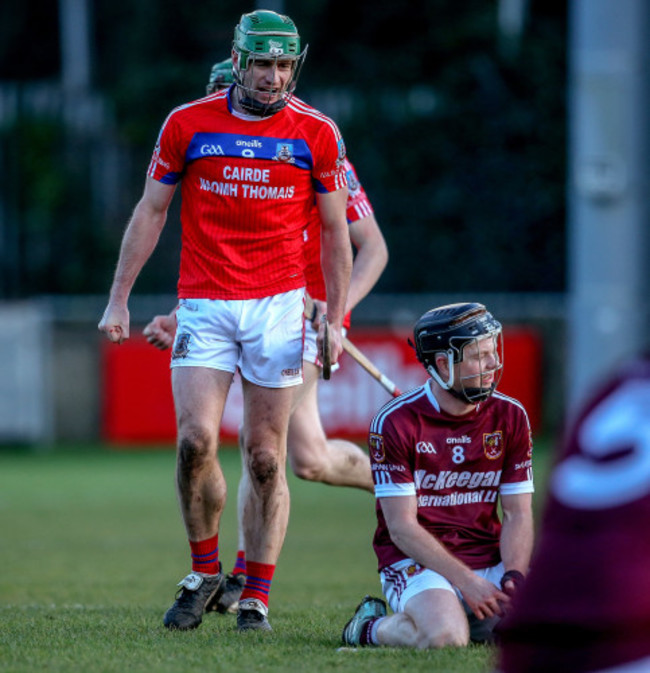 David Burke celebrates at the final whistle