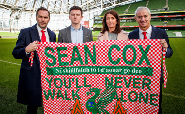 Jack and Martina Cox with Jason McAteer and Ian Rush