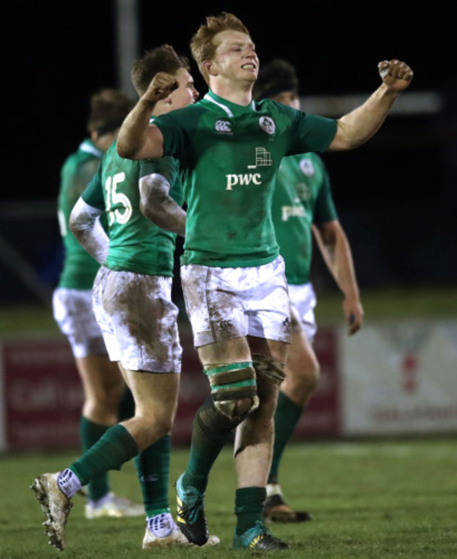 Martin Moloney celebrates at the final whistle