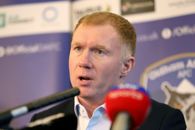 Paul Scholes Unveiling - Boundary Park