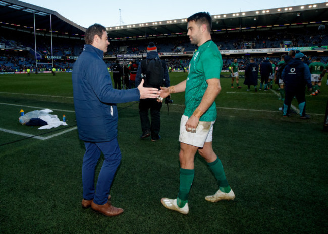 Johann van Graan and Conor Murray after the game