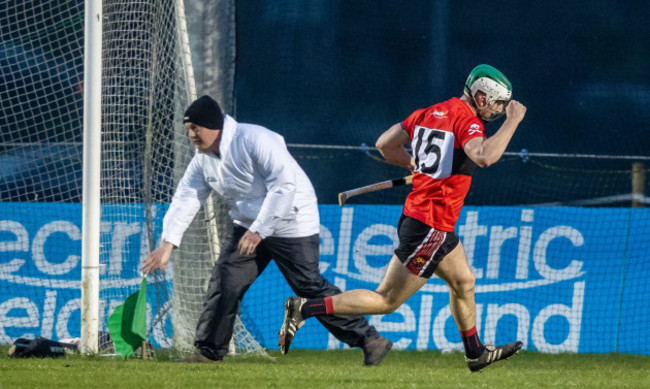 Shane Kingston celebrates scoring a goal