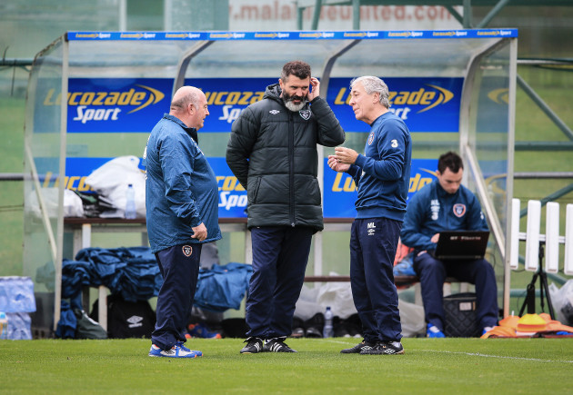 Roy Keane with Dick Redmond and Mick Lawlor
