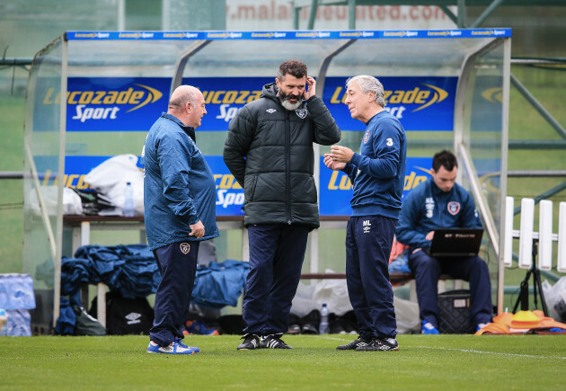 Roy Keane with Dick Redmond and Mick Lawlor