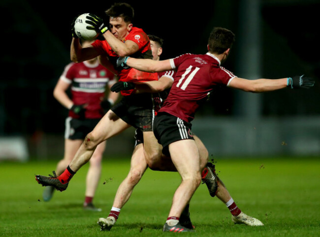Aaron Boyle and Shane McGuigan with Conor Horgan.