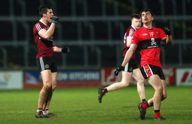 Shane McGuigan celebrates scoring a point