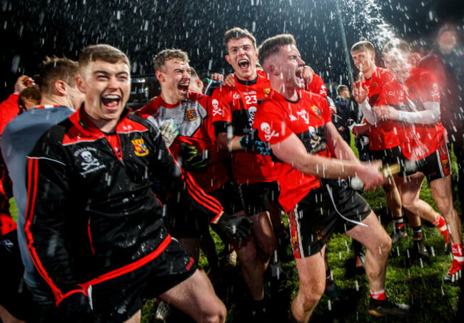 Kevin Flahive celebrates with his team